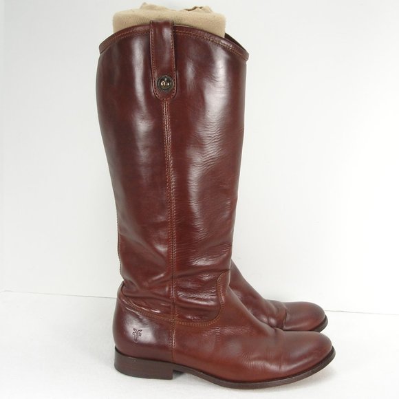 FRYE 77167 MELISSA LEATHER  TALL RIDING BOOTS 8 B - Picture 3 of 14